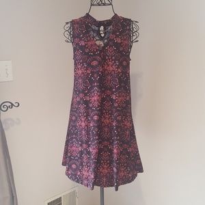 Mudd Front peep-hole A-line swing dress